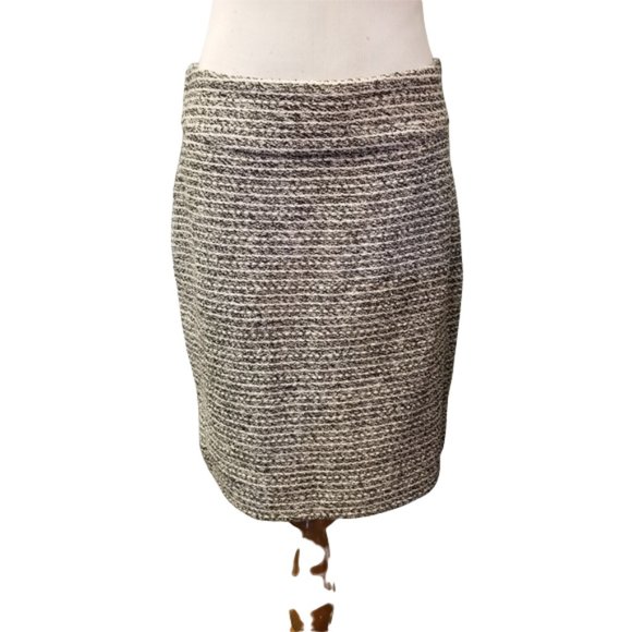 Banana Republic striped tweed min pencil skirt size 6 petite  (194) - Picture 1 of 5